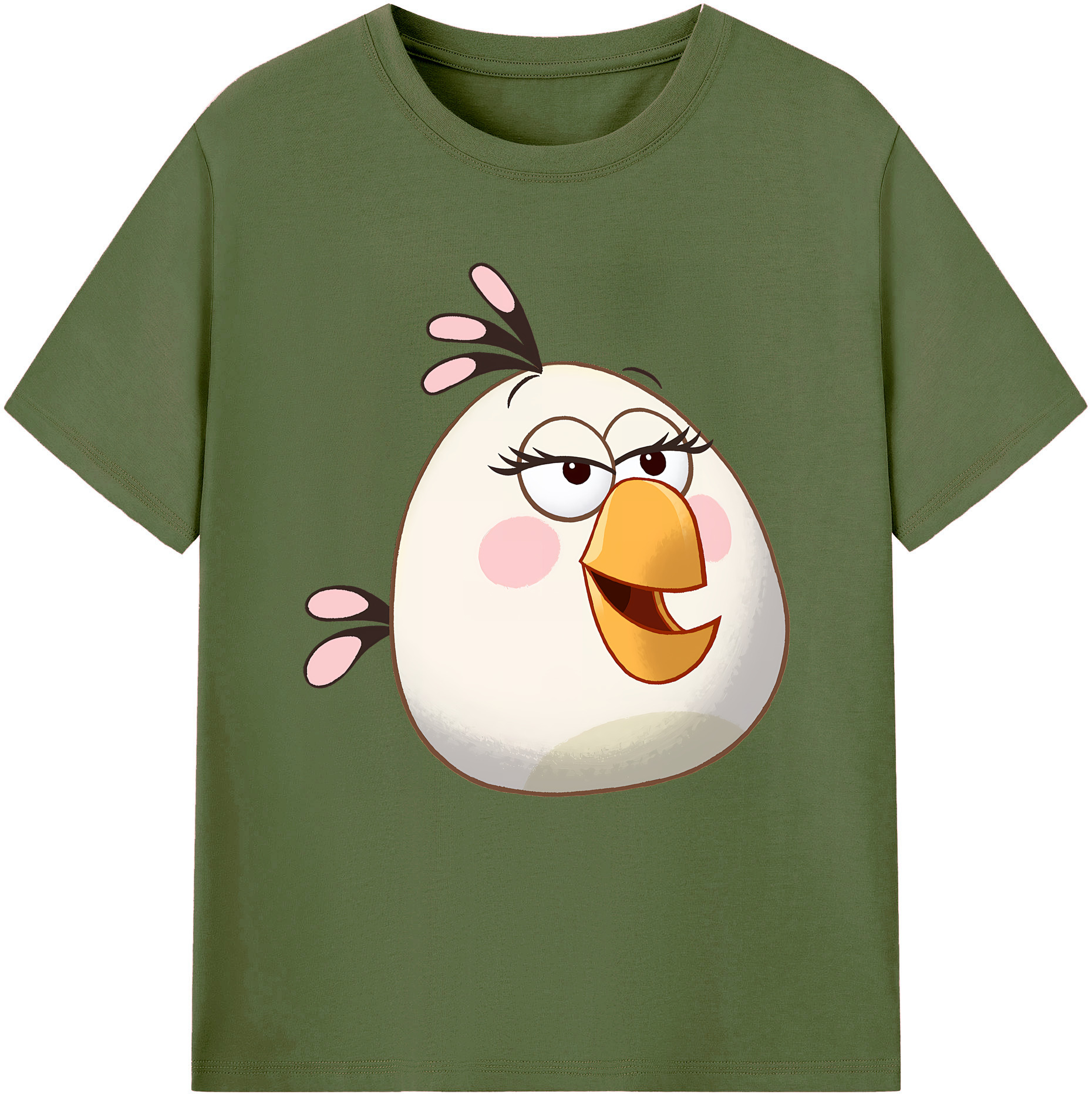 （画像用） Angry Birds アングリーバード 綿100％半袖Tシャツ（フロントプリント）